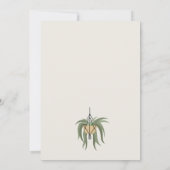 かわいポッテッドリフ多肉植物結婚の 招待状 (裏面)