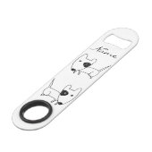 かわいミニマルい黒目犬サンダー_コーブ スピード栓抜き (裏面アングル)