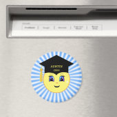 かわいモダンいハッピー顔卒業 マグネット (インサイチュ (食洗機))