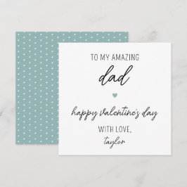 かわいモダンいバレンタインデーのパパカード カード