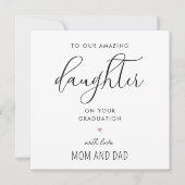 かわいモダンい女学校卒業 カード (正面)