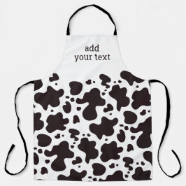 かわいモダンい牛の動物柄 エプロン
