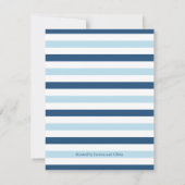 かわいモダンい魚釣りをテーマにした赤ちゃんシャワーカスタム 招待状 (裏面)