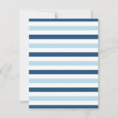 かわいモダンい魚釣りをテーマにした赤ちゃんシャワー 招待状 (裏面)