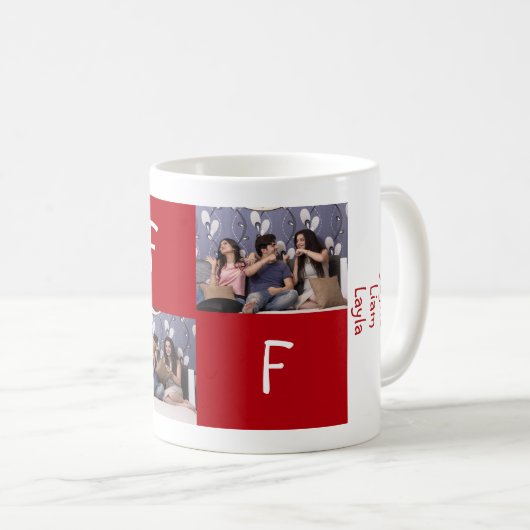 かわいモダンい3最高の人の友人が永遠にBFF 3枚 コーヒーマグカップ (正面右)