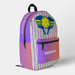 かわいモノグラムのいおもしろいの素直でストライプす プリントバックパック