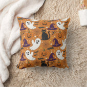 かわい不気味いハロウィーンの友人のパターンクッション クッション (ブランケット)