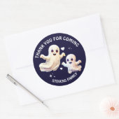 かわい不気味いハロウィーン幽霊の誕生サンキュー日 ラウンドシール (封筒)
