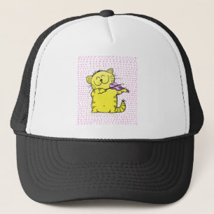 かわい子ネコバイオリン奏者 キャップ