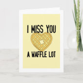 かわい恋しく思い人の引用文恋しく思はワッフル カード (正面)