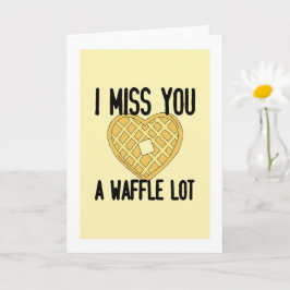 かわい恋しく思い人の引用文恋しく思はワッフル カード