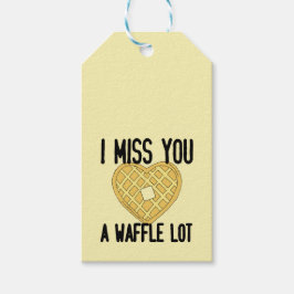 かわい恋しく思い人の引用文恋しく思はワッフル ギフトタグ