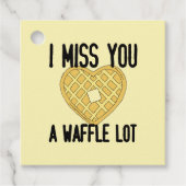 かわい恋しく思い人の引用文恋しく思はワッフル フェイバータグ (正面)