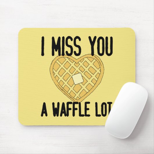 かわい恋しく思い人の引用文恋しく思はワッフル マウスパッド (マウス)