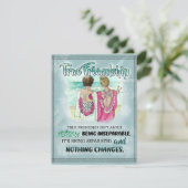 かわい最高のい友達の贈おもしろいり物、友情の日の贈り物 招待状 (スタンド正面)