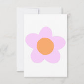 かわい空白のいフラワーカード サンキューカード (裏面)