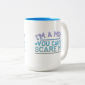 かわらおもしろいしい私は母の2トーンのコーヒーマグ ツートーンマグカップ (正面右)