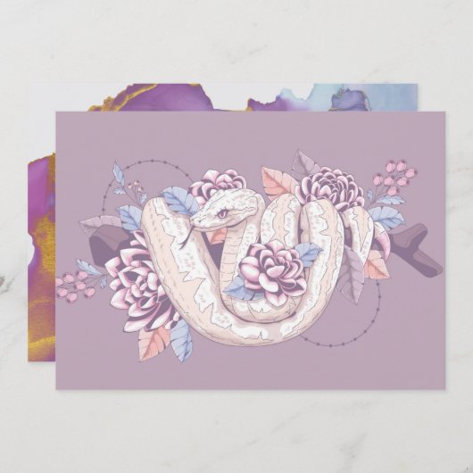 かわらカスタムしい爬虫類ス包まれたネークオンブランチ シーズンカード (正面/裏面)