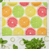 かんきつ類の模様 キッチンタオル (折り畳み)