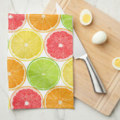 かんきつ類の模様 キッチンタオル (四つ折り)