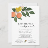 かんきつ類ベビーシャワーバイメール 招待状 (正面)