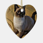 かんじきの子ネコのギフト セラミックオーナメント (右)