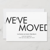 かんたんな引越しお知らせカード 新住所発表 (正面)