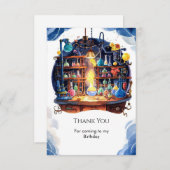 かんたんな科学の実験で楽しく誕生日を祝おう サンキューカード (正面/裏面)