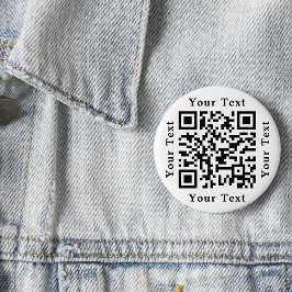 かんたんなQRコード ウェブサイトのURLはこちら、または、スキャンして支払う 缶バッジ