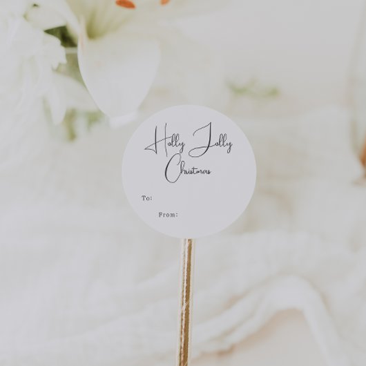 ～かモダンらクリスマスすてきを祝うボホー ラウンドシール