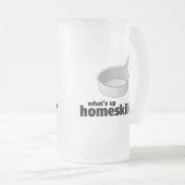 か。か。ある何がHOMESKILLETの上に!! フロストグラスビールジョッキ (正面右)