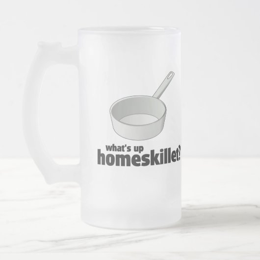 か。か。ある何がHOMESKILLETの上に!! フロストグラスビールジョッキ (左)