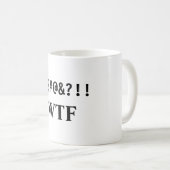 %$#@&か。!! 、WTF コーヒーマグカップ (正面右)