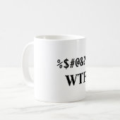 %$#@&か。!! 、WTF コーヒーマグカップ (正面左)
