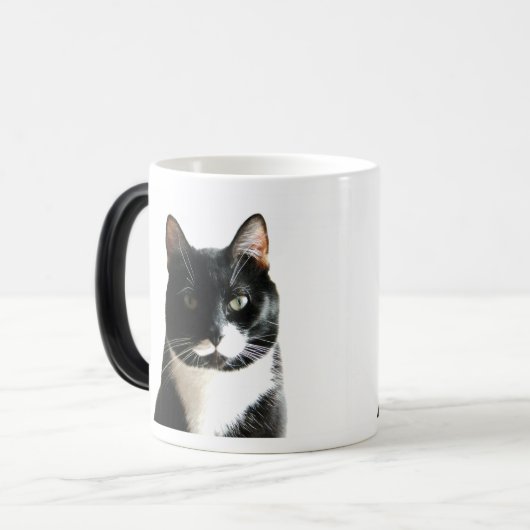 がき猫の凝視の変形させるマグ モーフィングマグカップ (正面左)