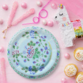 がく製品の古い弓ヴィンテージのデザインの紙皿 ペーパープレート (パーティー)