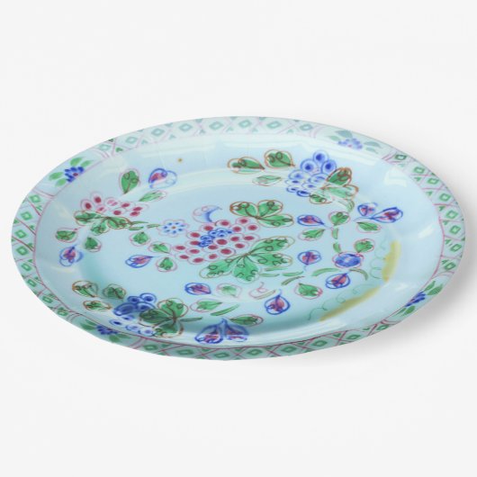 がく製品の古い弓ヴィンテージのデザインの紙皿 ペーパープレート (アングル)