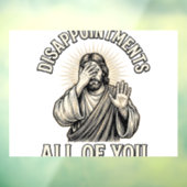 がっかりしたみんな ヴィンテージ風の彫刻 ウィンドウサイン (シート3)