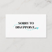 がっかりして申し訳ない コーリングカード (正面)