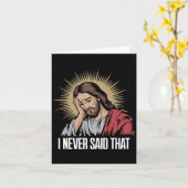 がっかりなイエス 私はそんなこと言ってないよ 面白いイエス カード (黄色い花)