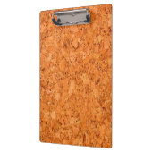 がっしりした自然なコルクの木製の穀物の一見 クリップボード (左)