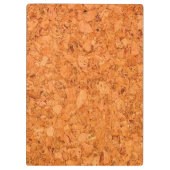 がっしりした自然なコルクの木製の穀物の一見 クリップボード (裏面)