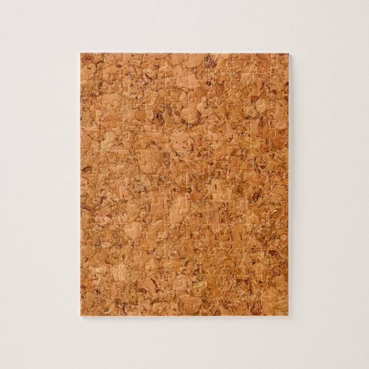 がっしりした自然なコルクの木製の穀物の一見 ジグソーパズル (縦)