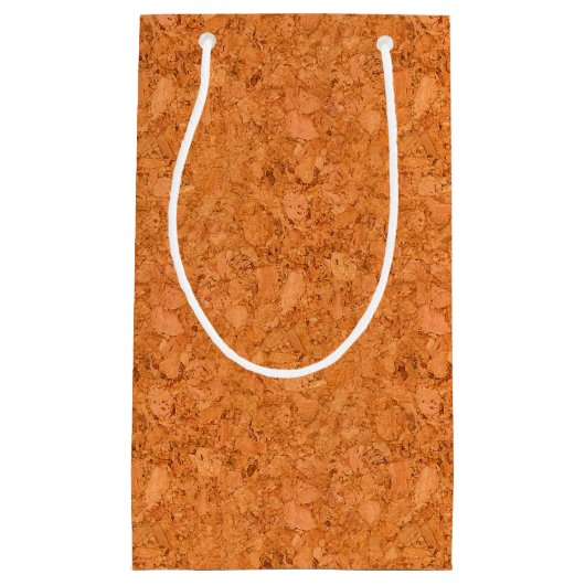 がっしりした自然なコルクの木製の穀物の一見 スモールペーパーバッグ (正面)