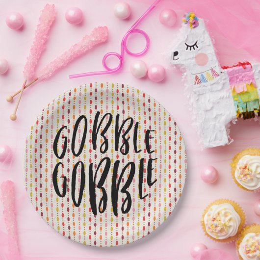 がつがつむさぼります数々のな楕円形の点-紙皿--をがつがつむさぼって下さい ペーパープレート (パーティー)