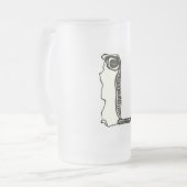 がぶ飲みして下さい フロストグラスビールジョッキ (正面左)