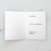 |がよく得る病気の友人のために梳いて下さい カード (内部)