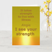 |がよく得る病気の友人のために梳いて下さい カード (黄色い花)