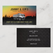 がらくたの取り外しのスローガンの名刺 名刺 (正面/裏面)