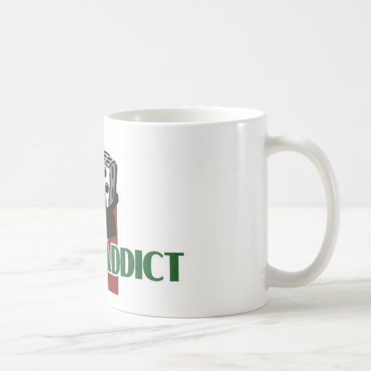 がらくたの常習者の白いマグ コーヒーマグカップ (右)